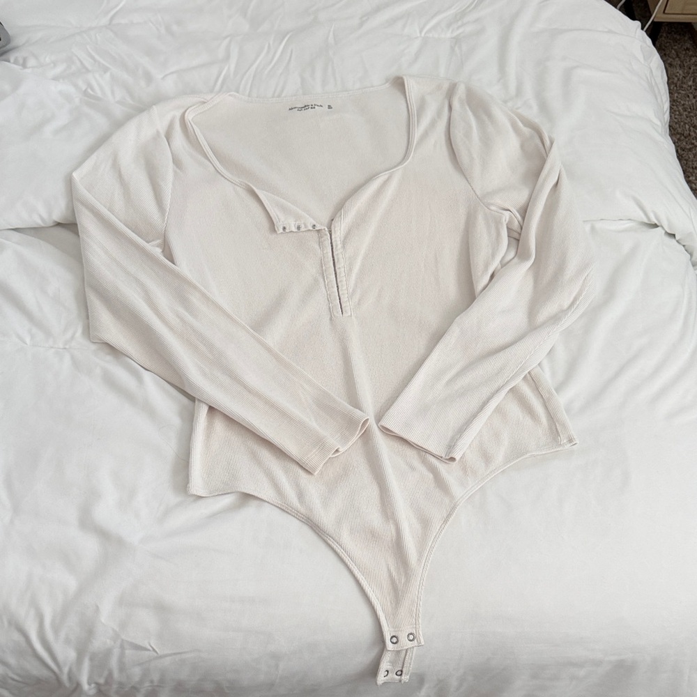 Abercrombie & Fitch Elegant Cream Bodysuit
